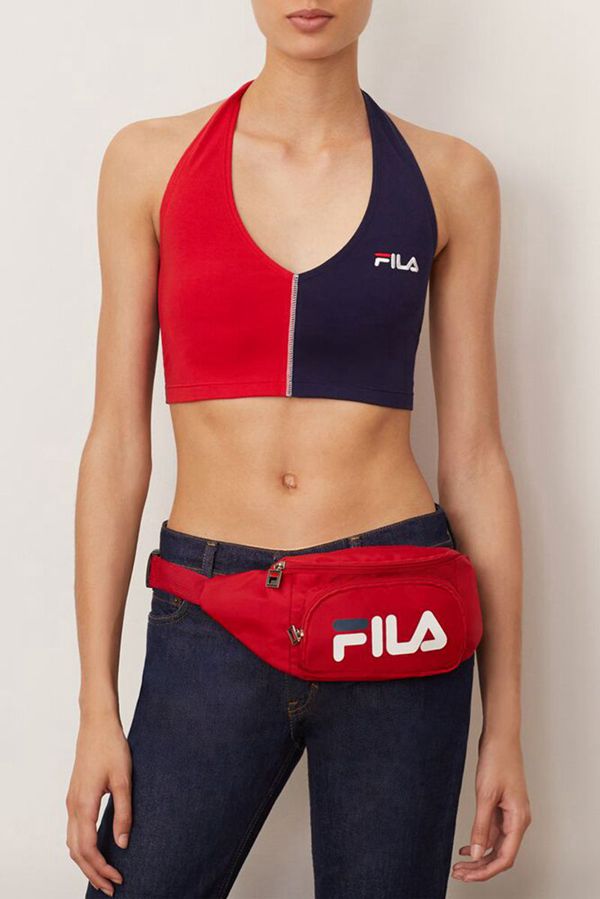 Fila Cara Halter Women's T-Shirts - Red,NZ 741-89054